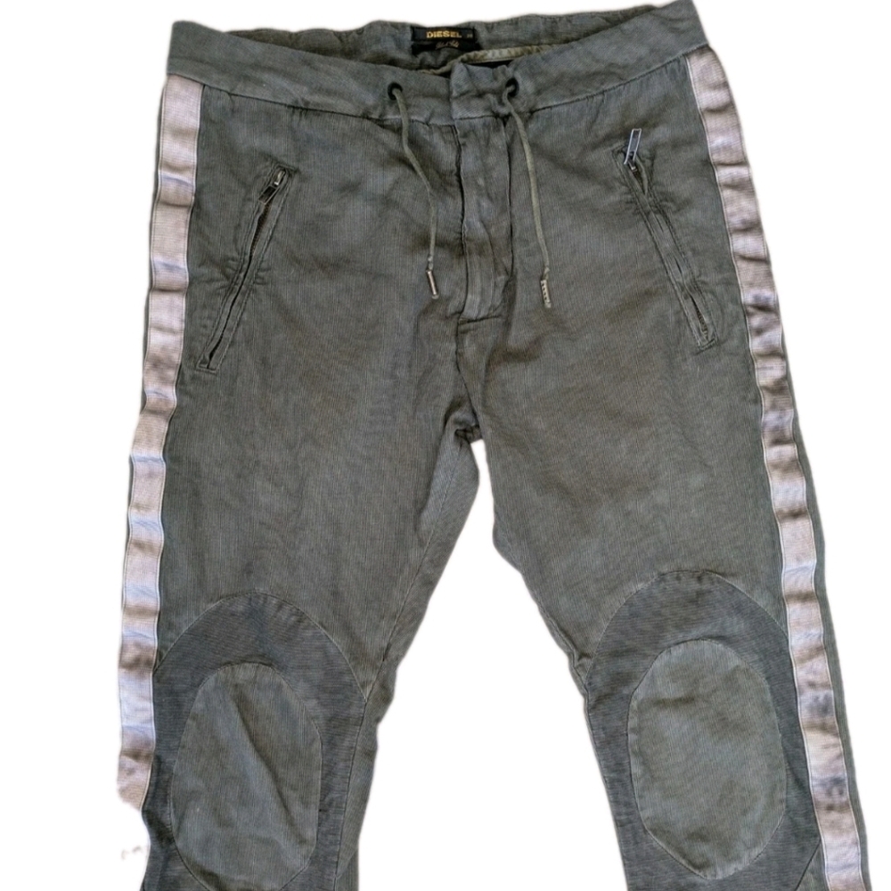 Diesel Black Gold - Olive Double Knee Motorcycle Style Pants - Size 28